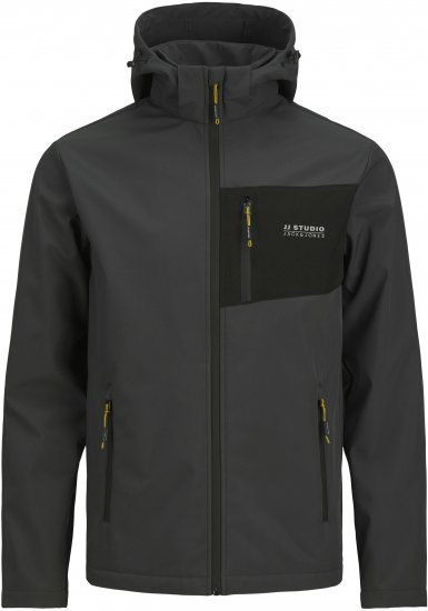 Jack & Jones JJTAYLOR Softshell Jacket Dark Grey - Jakid - Joped, suured suurused: 2XL – 12XL