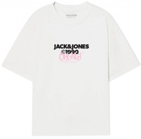 Jack & Jones JORBUSHWICK T-Shirt Bright White - T-särgid - Suured T-särgid 2XL – 14XL