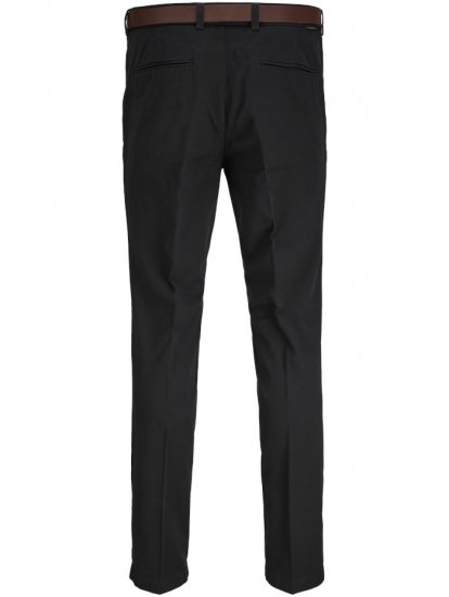 Jack & Jones Marco Franco Chino With Belt Black - Teksad ja püksid - Meeste suured teksad W40 – W70