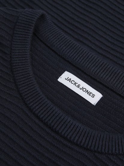 Jack & Jones Otto Crew Neck Knit Pullover Sky Captain - Sviitrid ja dressipluusid - Meeste suured kapuutsiga jakid suurustes 2XL – 14XL