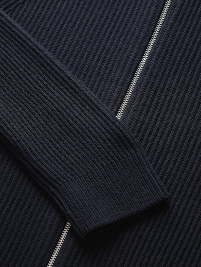 Jack & Jones Pannel Zip Knit Cardigan Sky Captain - Sviitrid ja dressipluusid - Meeste suured kapuutsiga jakid suurustes 2XL – 14XL