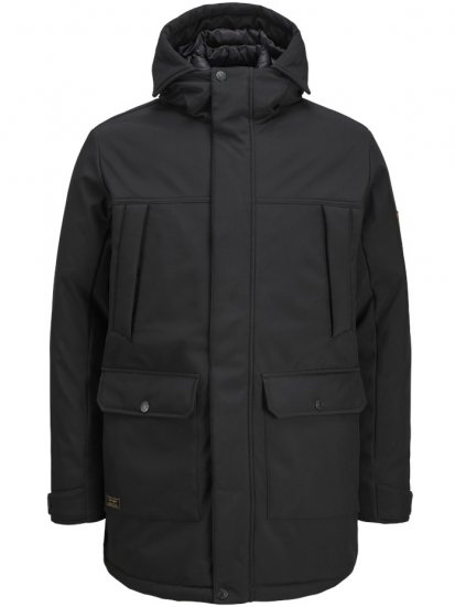 Jack & Jones Finn Softshell Parka Black - Jakid ja joped - Joped, suured suurused: 2XL – 12XL