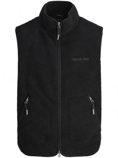 Jack & Jones Norrebro Teddy Gilet Vest Black - Vestid - Vestid suurtes suurustes