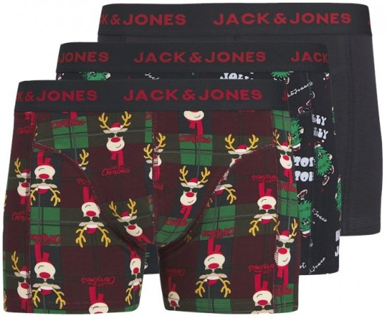 Jack & Jones Rudolph Trunks 3-Pack Dark Navy - Aluspesu ja ujumisriided - Aluspesu 2XL-8XL