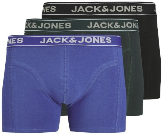 Jack & Jones Black Friday Trunks 3-Pack Blue Black - Aluspesu ja ujumisriided - Aluspesu 2XL-8XL