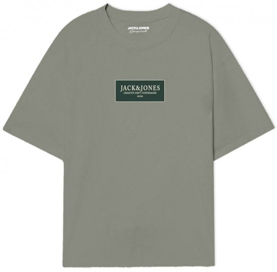 Jack & Jones Greene Crew Neck T-Shirt Seagrass - T-särgid - Suured T-särgid 2XL – 14XL