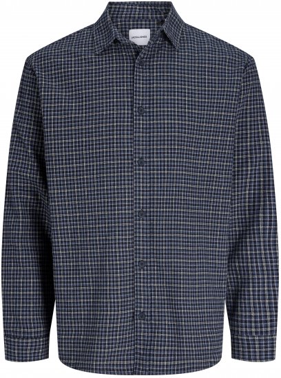 Jack & Jones Carter Check Shirt Navy Blazer - Särgid - Meeste suured särgid 2XL – 8XL