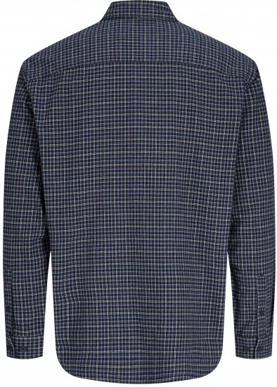 Jack & Jones Carter Check Shirt Navy Blazer - Särgid - Meeste suured särgid 2XL – 8XL