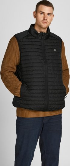 Jack & Jones MULTI BODYWARMER With COLLAR Black - Jakid ja joped - Joped, suured suurused: 2XL – 12XL