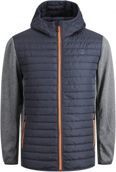 Jack & Jones MULTI QUILTED SET-IN Sleeves Jacket Grey Melange - Jakid ja joped - Joped, suured suurused: 2XL – 12XL