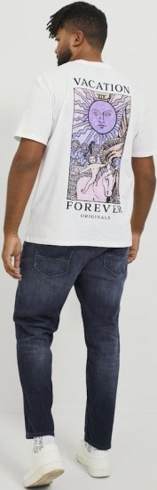 Jack & Jones GLENN FOX GE 224 Jeans Blue Denim - Teksad ja püksid - Meeste suured teksad W40 – W70