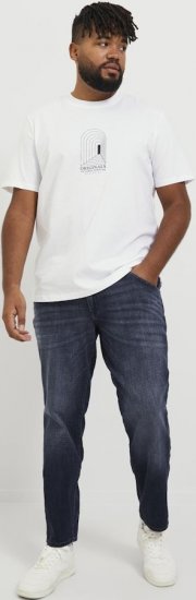 Jack & Jones GLENN FOX GE 224 Jeans Blue Denim - Teksad ja püksid - Meeste suured teksad W40 – W70