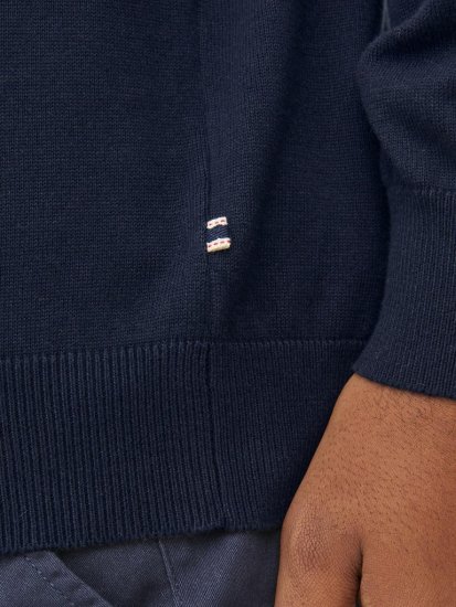 Jack & Jones BASIC Knitted Sweater Navy Blazer - Sviitrid ja dressipluusid - Meeste suured kapuutsiga jakid suurustes 2XL – 14XL