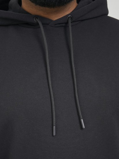 Jack & Jones BRADLEY Hoodie Black - Sviitrid ja dressipluusid - Meeste suured kapuutsiga jakid suurustes 2XL – 14XL