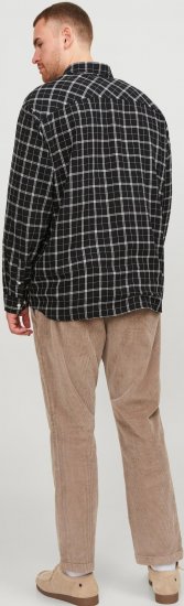 Jack & Jones JORCOZY FLANNEL CHECK SHIRT LS Black - Särgid - Meeste suured särgid 2XL – 8XL