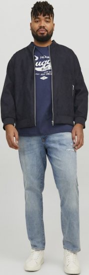 Jack & Jones ROCKY Faux Suede Bomber Jacket Jet Black - Jakid ja joped - Joped, suured suurused: 2XL – 12XL