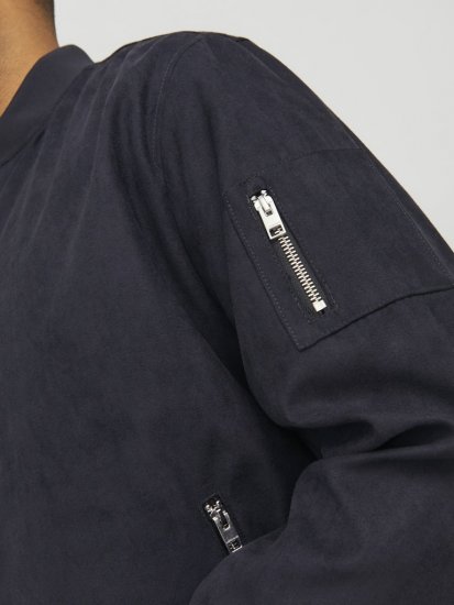 Jack & Jones ROCKY Faux Suede Bomber Jacket Jet Black - Jakid ja joped - Joped, suured suurused: 2XL – 12XL