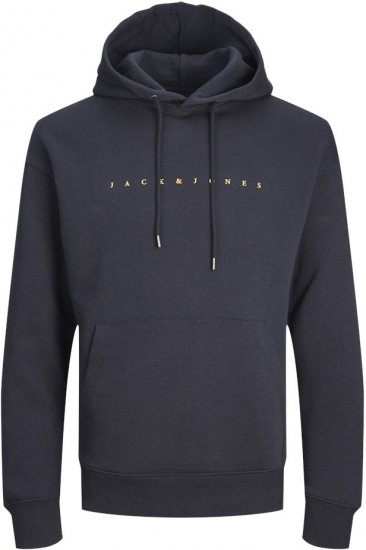 Jack & Jones STAR Hoodie Dark Navy - Sviitrid ja dressipluusid - Meeste suured kapuutsiga jakid suurustes 2XL – 14XL