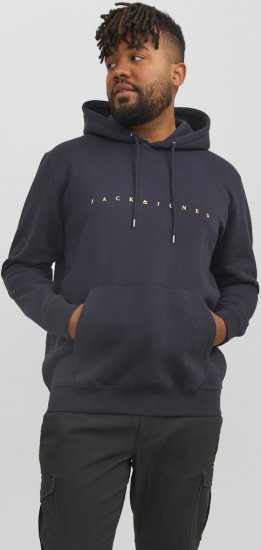 Jack & Jones STAR Hoodie Dark Navy - Sviitrid ja dressipluusid - Meeste suured kapuutsiga jakid suurustes 2XL – 14XL