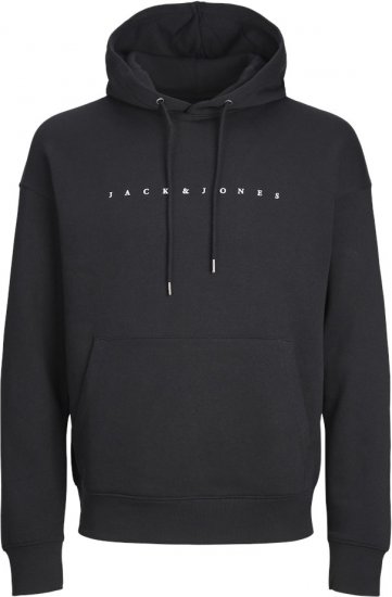 Jack & Jones STAR Hoodie Black - Sviitrid ja dressipluusid - Meeste suured kapuutsiga jakid suurustes 2XL – 14XL