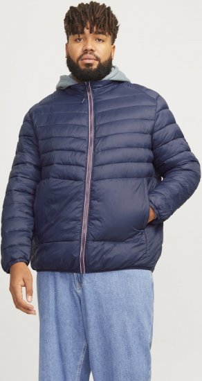Jack & Jones SPRINT True Red Stitches Quilted Collar Jacket Navy Blazer - Jakid ja joped - Joped, suured suurused: 2XL – 12XL