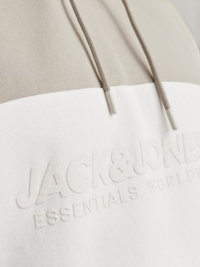 Jack & Jones LEGACY 2 Color Hoodie Beige - Sviitrid ja dressipluusid - Meeste suured kapuutsiga jakid suurustes 2XL – 14XL