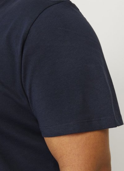 Jack & Jones CALEB VARSITY O-Neck T-Shirt Navy Blazer - T-särgid - Suured T-särgid 2XL – 14XL