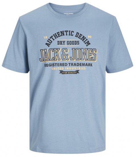 Jack & Jones JJELOGO O-Neck T-Shirt Mountain Spring - T-särgid - Suured T-särgid 2XL – 14XL
