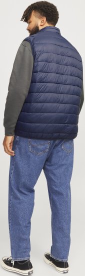 Jack & Jones SPRINT True Red Stitches BODYWARMER Navy Blazer - Jakid ja joped - Joped, suured suurused: 2XL – 12XL
