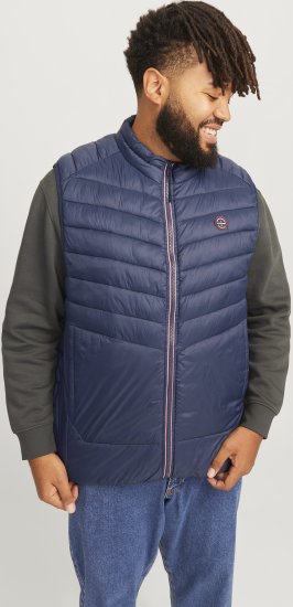 Jack & Jones SPRINT True Red Stitches BODYWARMER Navy Blazer - Jakid ja joped - Joped, suured suurused: 2XL – 12XL