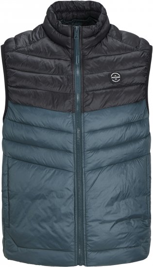 Jack & Jones SPRINT Black Blocking BODYWARMER With Collar Dark Turquoise - Jakid - Joped, suured suurused: 2XL – 12XL