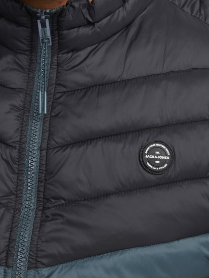 Jack & Jones SPRINT Black Blocking BODYWARMER With Collar Dark Turquoise - Jakid ja joped - Joped, suured suurused: 2XL – 12XL