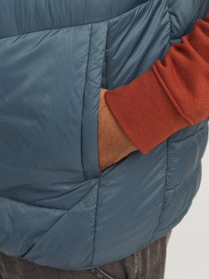 Jack & Jones SPRINT Black Blocking BODYWARMER With Collar Dark Turquoise - Jakid ja joped - Joped, suured suurused: 2XL – 12XL