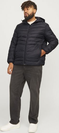 Jack & Jones SPRINT Quilted Hooded Jacket Black - Jakid ja joped - Joped, suured suurused: 2XL – 12XL
