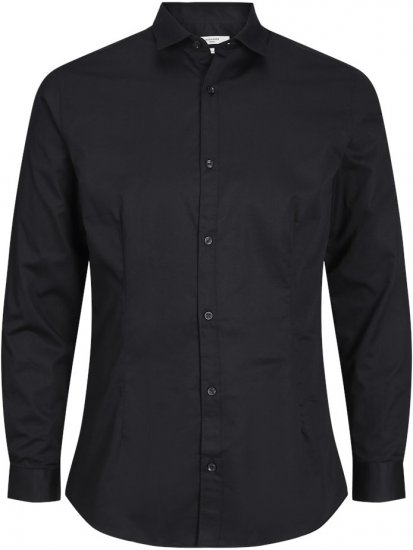 Jack & Jones ARMA LS Shirt Black - Särgid - Meeste suured särgid 2XL – 8XL
