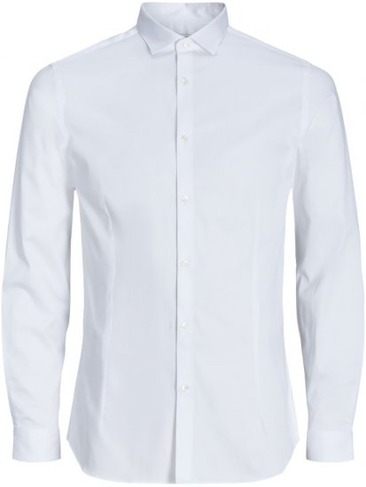 Jack & Jones ARMA LS Shirt White - Särgid - Meeste suured särgid 2XL – 8XL