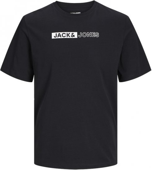 Jack & Jones CORP Logo Play 5 T-Shirt Black - T-särgid - Suured T-särgid 2XL – 14XL