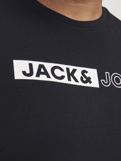 Jack & Jones CORP Logo Play 5 T-Shirt Black - T-särgid - Suured T-särgid 2XL – 14XL