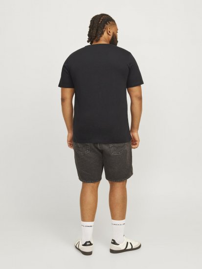 Jack & Jones JJSKULL ROCK T-Shirt Black - T-särgid - Suured T-särgid 2XL – 14XL