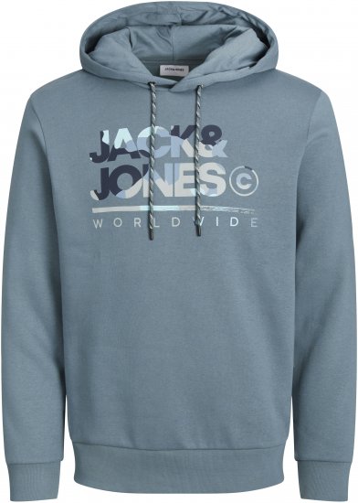 Jack & Jones JJLUKE Hoodie Goblin Blue - Sviitrid ja dressipluusid - Meeste suured kapuutsiga jakid suurustes 2XL – 14XL