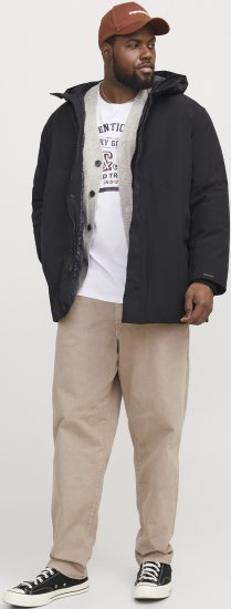Jack & Jones KEEN Windproof Parka Black - Jakid ja joped - Joped, suured suurused: 2XL – 12XL