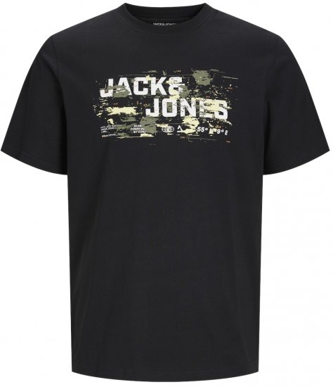 Jack & Jones JCOOUTDOOR LOGO T-Shirt Black - T-särgid - Suured T-särgid 2XL – 14XL