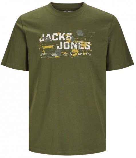 Jack & Jones JCOOUTDOOR LOGO T-Shirt Cypress - T-särgid - Suured T-särgid 2XL – 14XL
