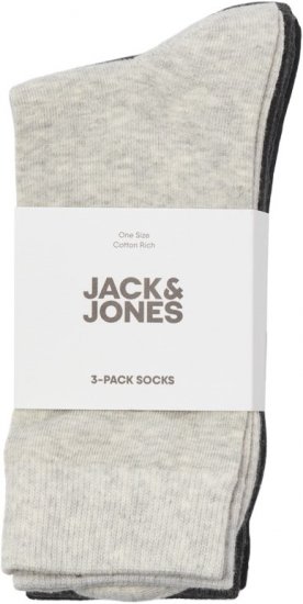 Jack & Jones RAFAEL Socks 3-Pack Grey - Aluspesu ja ujumisriided - Aluspesu 2XL-8XL