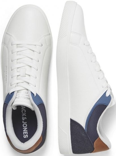 Jack & Jones Jordan Sneakers Bright White/NAVY BLAZER - Meeste jalatsid 40-52 - 