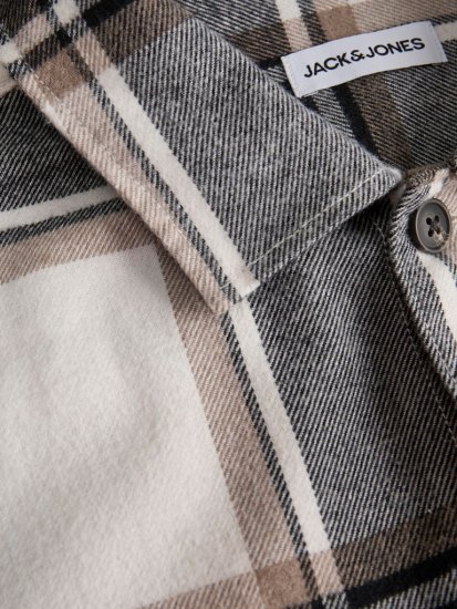 Jack & Jones Charge Overshirt Long Sleeve Crockery - Särgid - Meeste suured särgid 2XL – 8XL
