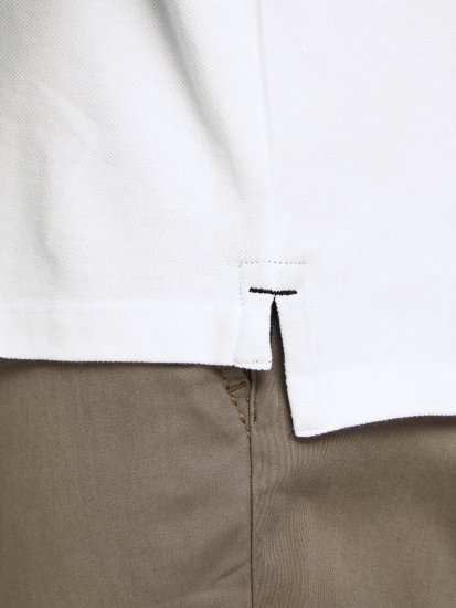 Jack & Jones PAULOS Short Sleeve Polo White/PS - Polosärgid - Meeste suured polosärgid 2XL – 8XL