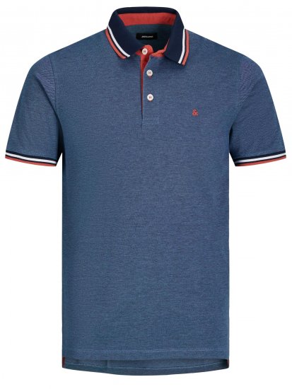 Jack & Jones Paulos Polo Denim Blue - Polosärgid - Meeste suured polosärgid 2XL – 8XL