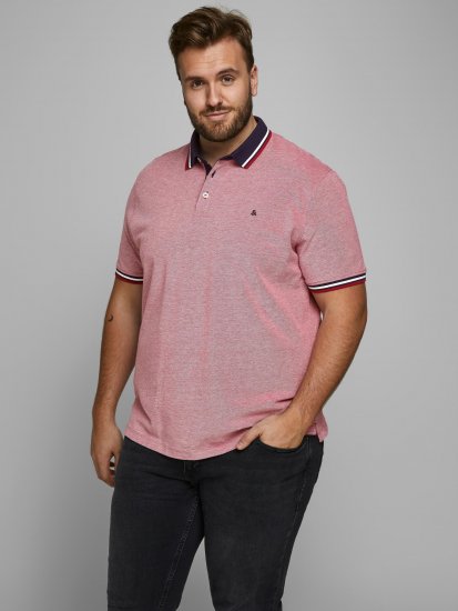 Jack & Jones Paulos Polo Rio Red - Polosärgid - Meeste suured polosärgid 2XL – 8XL