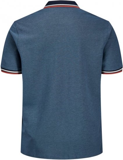 Jack & Jones PAULOS Short Sleeve Polo Denim Blue/PS - Polosärgid - Meeste suured polosärgid 2XL – 8XL